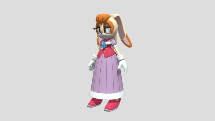 Sonic the Hedgehog-Vanilla The Rabbit_SFM 3D Model