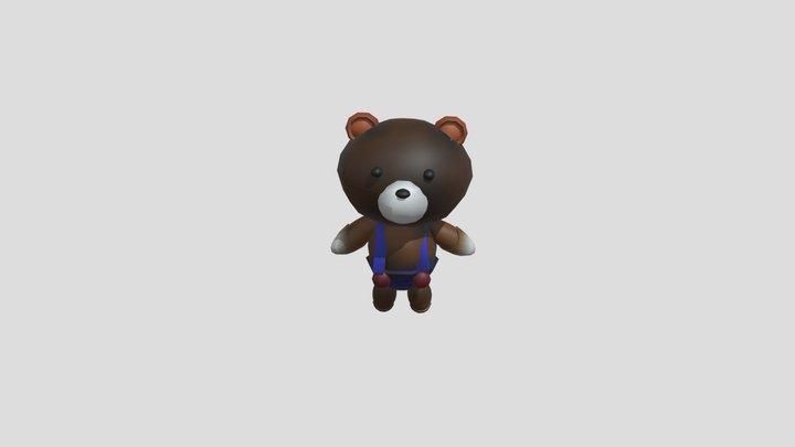 熊跳起來 3D Model
