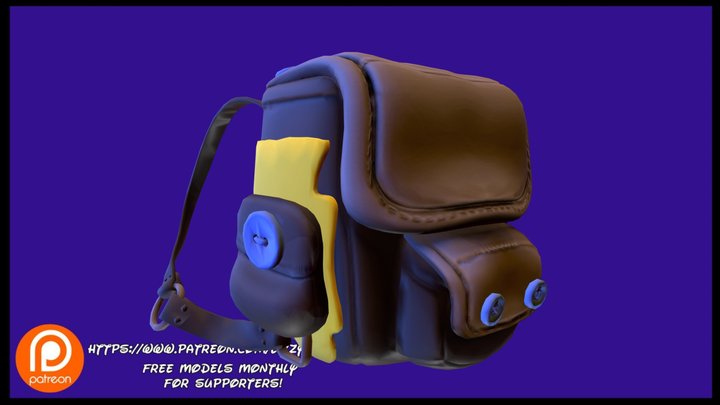 Leather Backpack – Kostenloses 3D-Modell STL