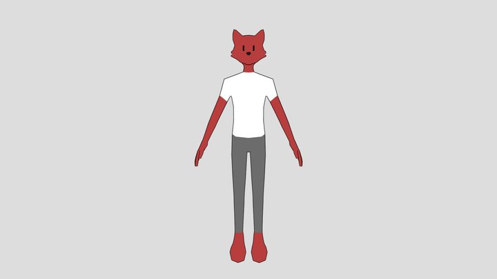 Lowpoly fursona 3D Model