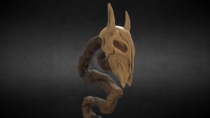 Skull Staff 3D Model
