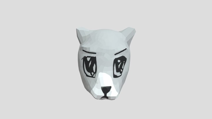 Teddy Head White 3D Model