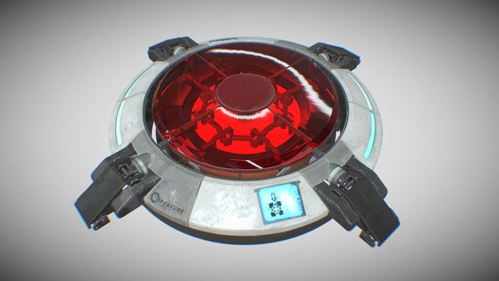 Portal RTX Assets | Weighted Button 3D Model