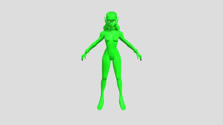 D VA Unrapped 1 3D Model