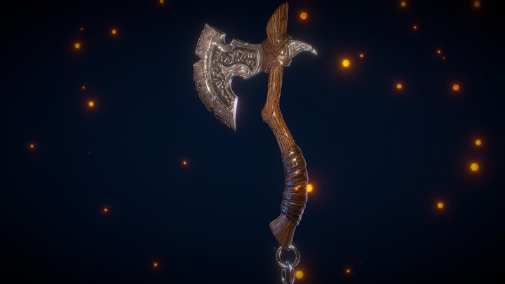 Stylized Axe 3D Model