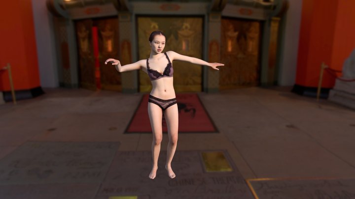 Belly Dance 3D Model
