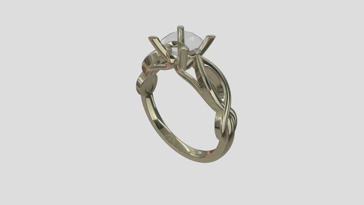 AHR026 goldring wedding engagement luxury – Modèle 3D gratuit STL