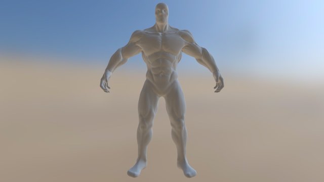 Merged Male Body 3D Model