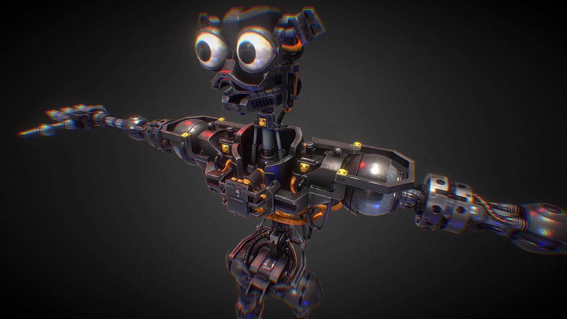 Fnaf Security Breach Glamrock Endo Download Free 3d Model By