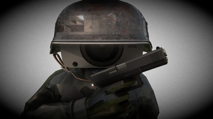 Nazi speakerman 3D Model