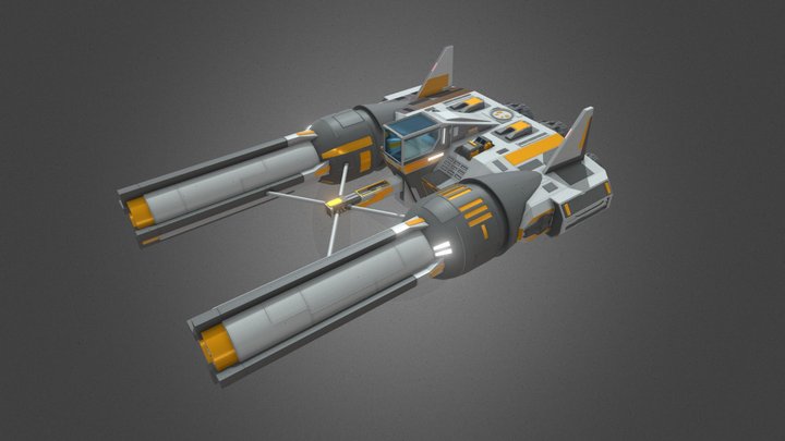 Spaceship 3D Model