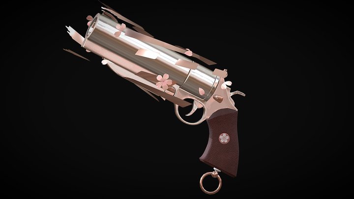 Sakura Handgun 3D Model