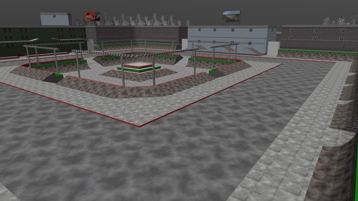 "Christmas Plaza" Skatepark – Free 3D Model STL