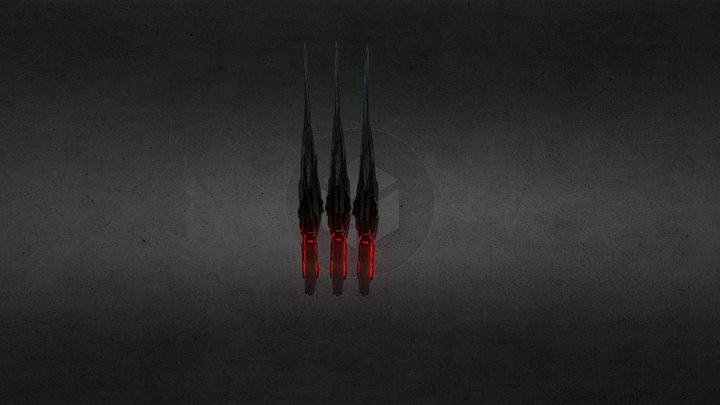 WoD Back Claws 3D Model
