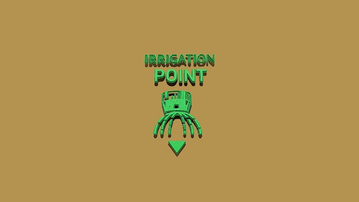 Irrigation Point 3D Sign/Sticker – Modelo 3D gratuito STL