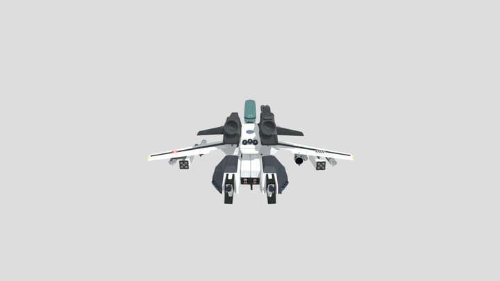 VF-1 Super Valkyrie Strike - Custom Heavy Arms 3D Model