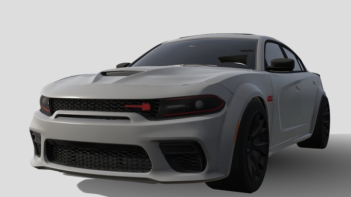 Dodge Charger Scatpack Widebody 3D Model
