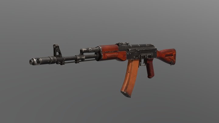 AK 74 3D Model