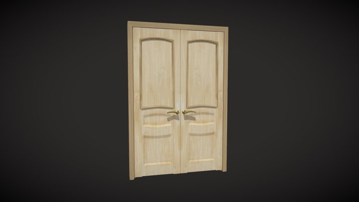wooden Door 3D Model