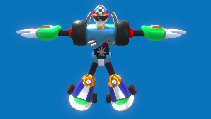 Turbo Man 3D Model