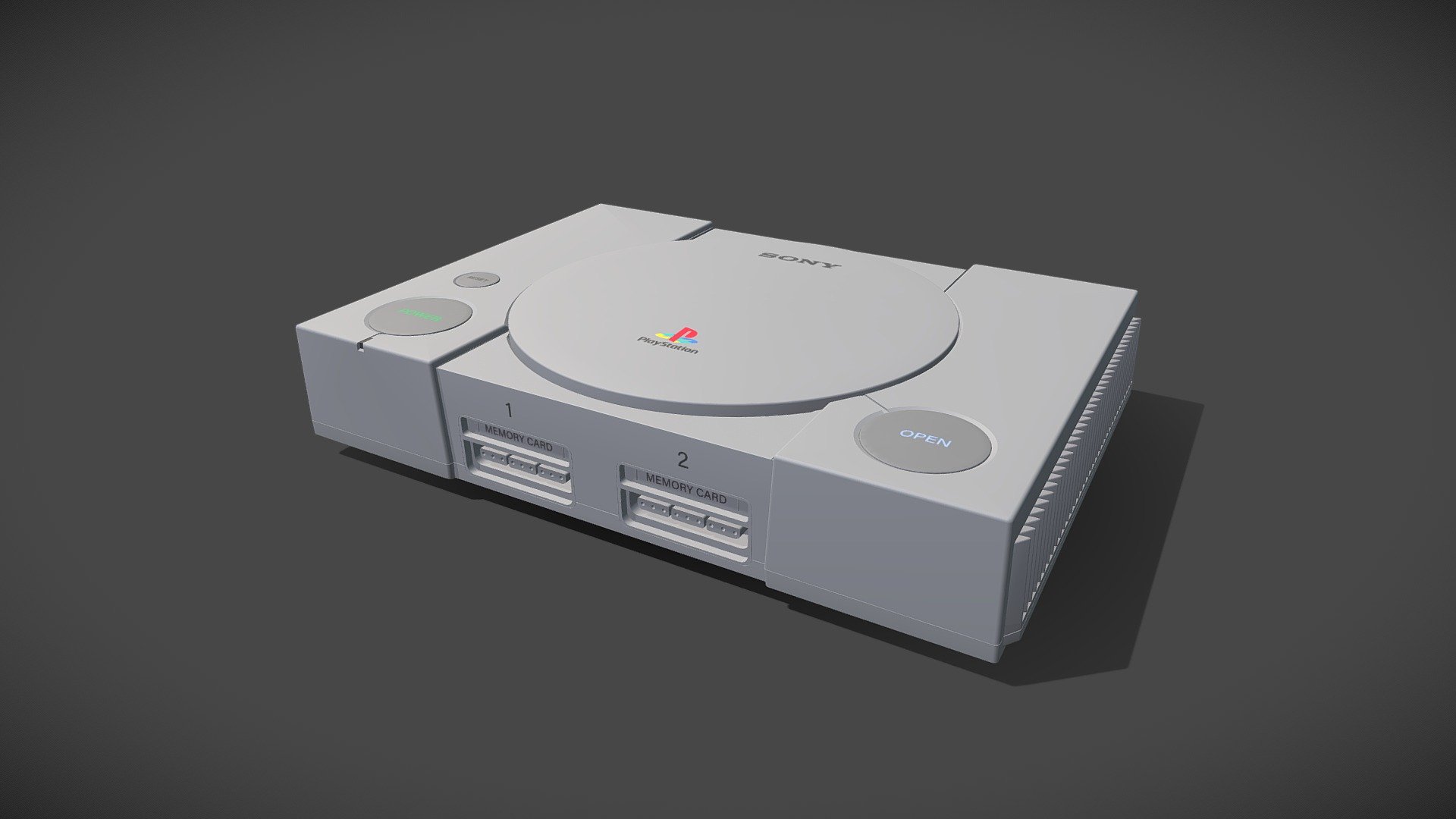 PlayStation 1 3D Model $39 - .max .obj .fbx - Free3D