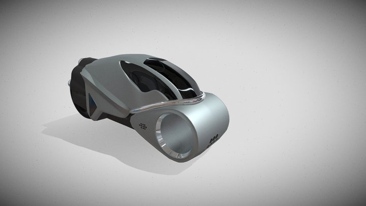Futuristic Sci-Fi Hoverbike – Concept 3D Model 3D Model