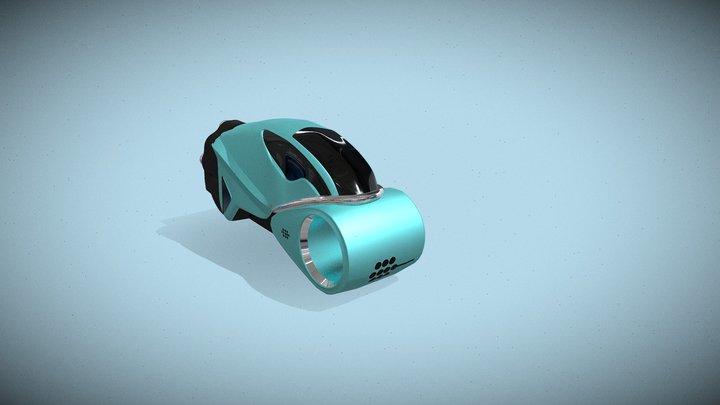 Futuristic Sci-Fi Hoverbike – Concept 3D Model 3D Model