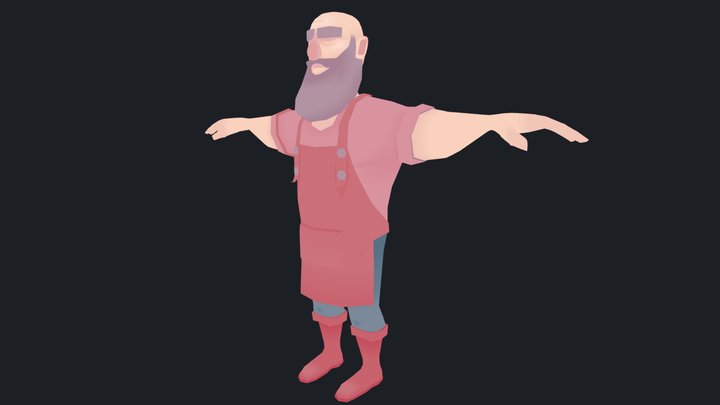 Papi the Blacksmith 3D Model