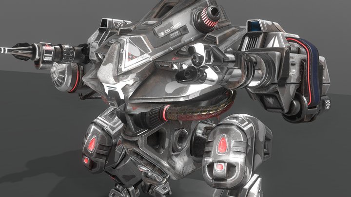 Battle Mech 3D Model