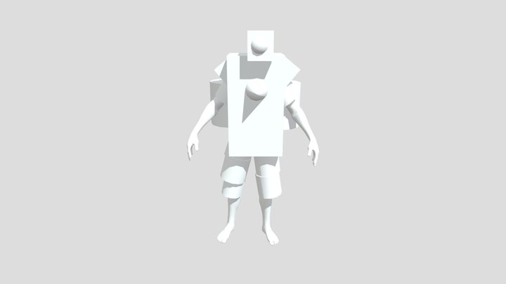 Large Armored Discoman 3D Model
