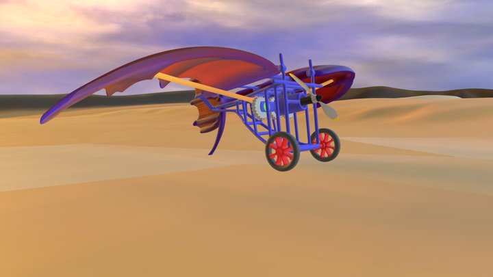 Ornithopter Animation 3D Model