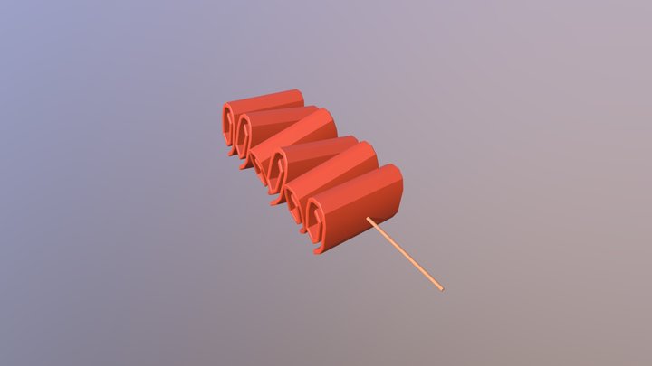 Barbecue- Meat/烤肉串 3D Model