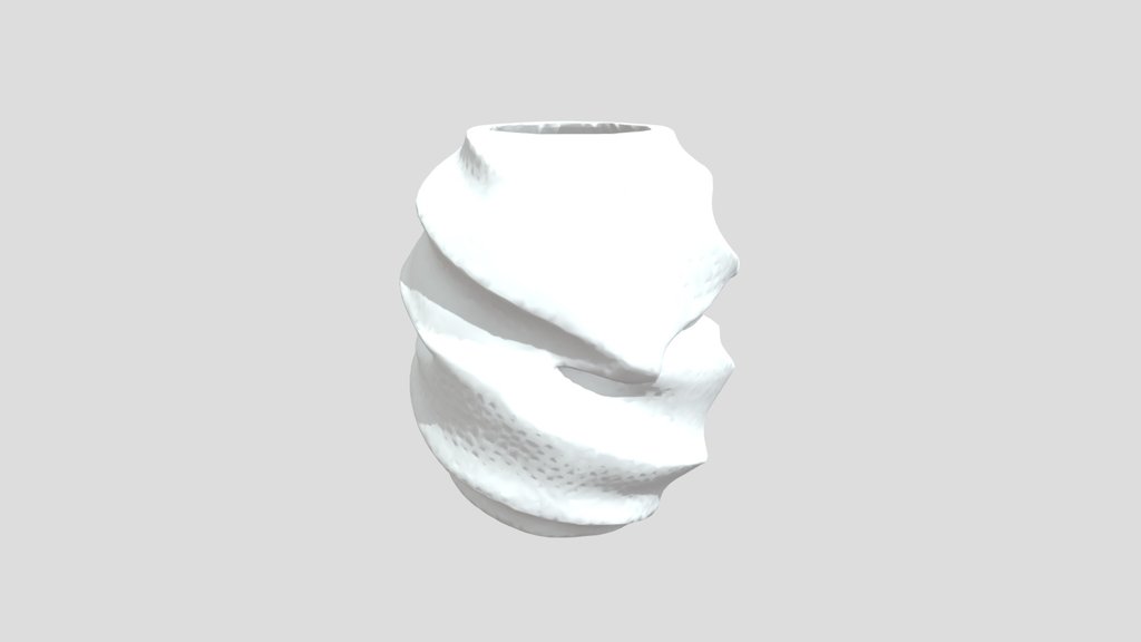 Geometric Spiral Honeycomb Vase - No Supports