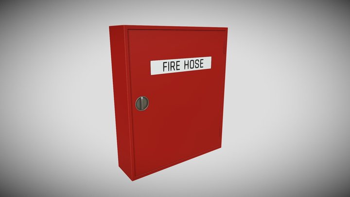Fire hose cabinet 3D Model