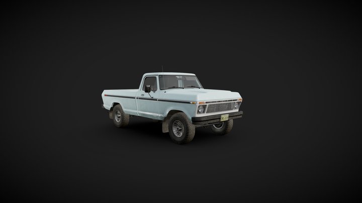 Pickup Truck (Ford F250) – Game-Ready 3D Model 3D Model