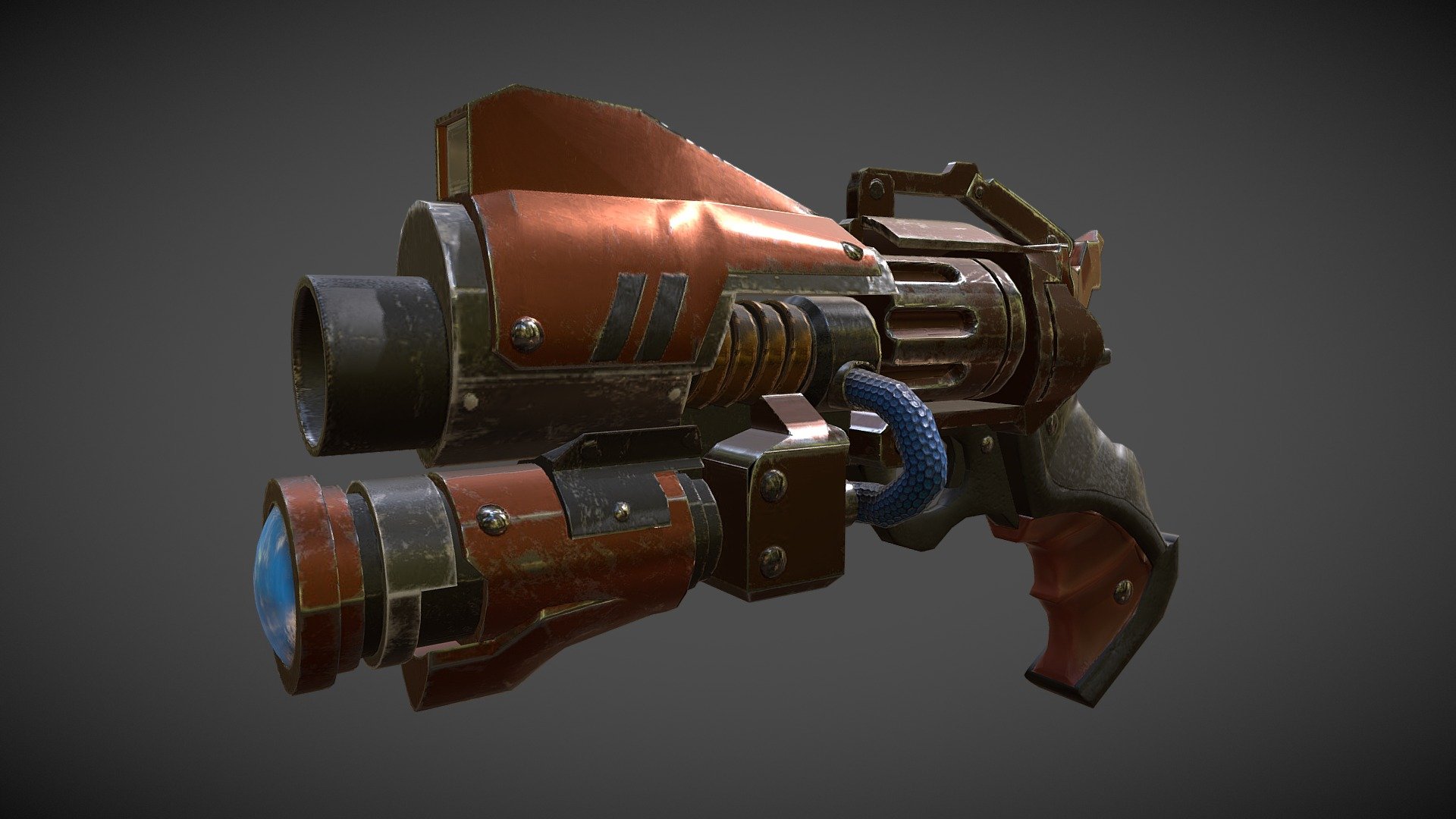 Sci-Fi Gun - 3D model by Titanya (@wpoohtaz) [1c2d5f1] - Sketchfab