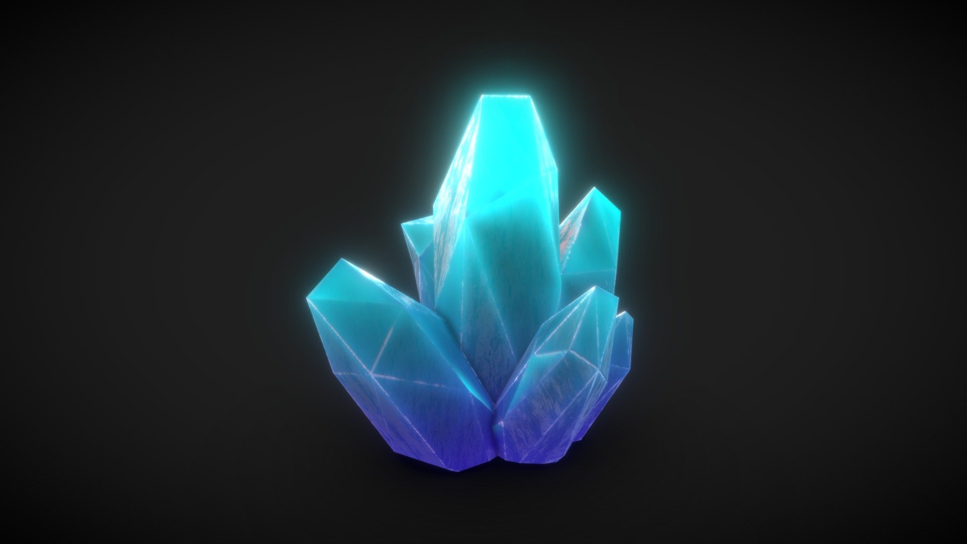 Glowing crystals