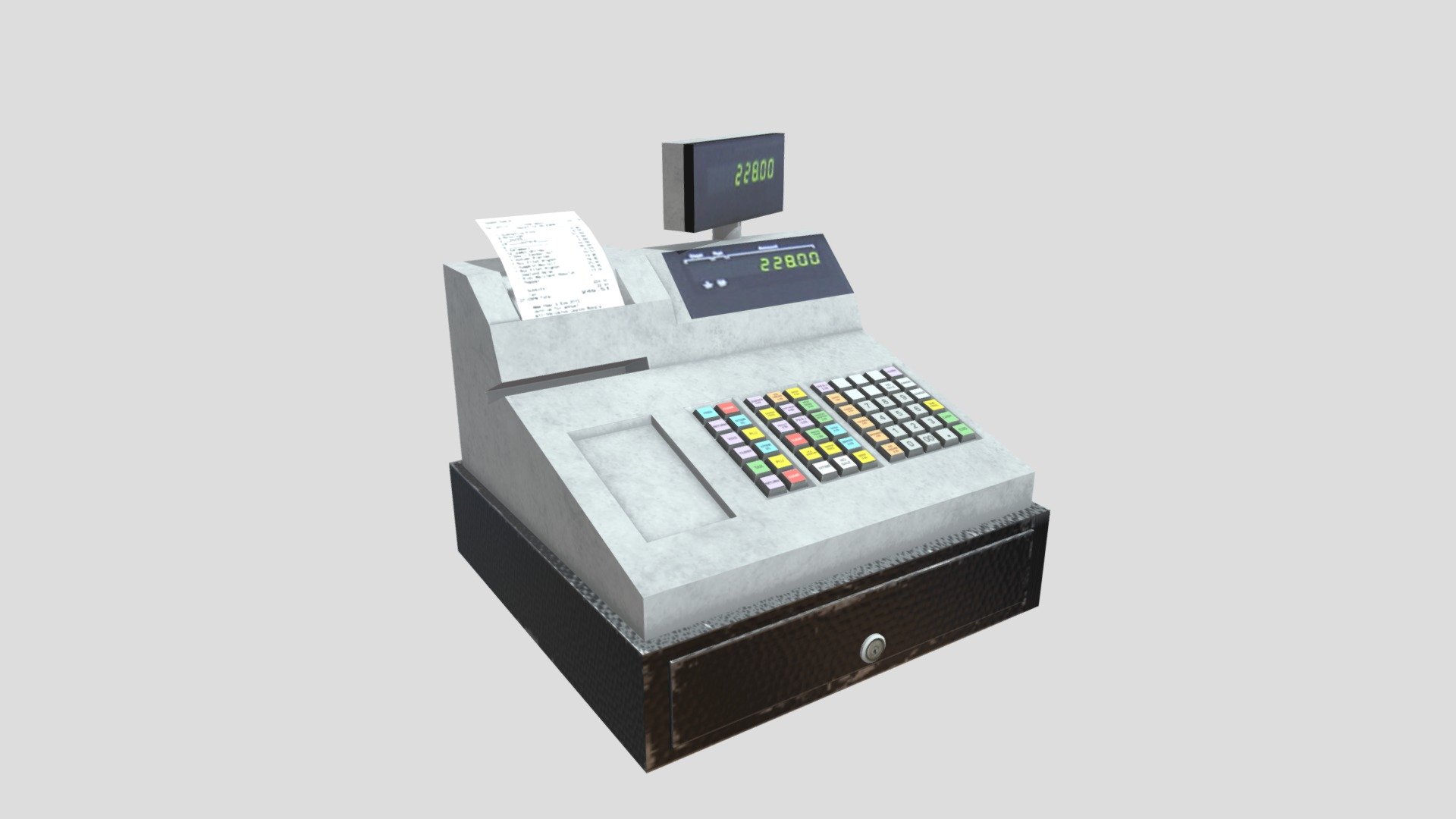 Cash Register - 3D model by kursat_sokmen [1c2e64e] - Sketchfab