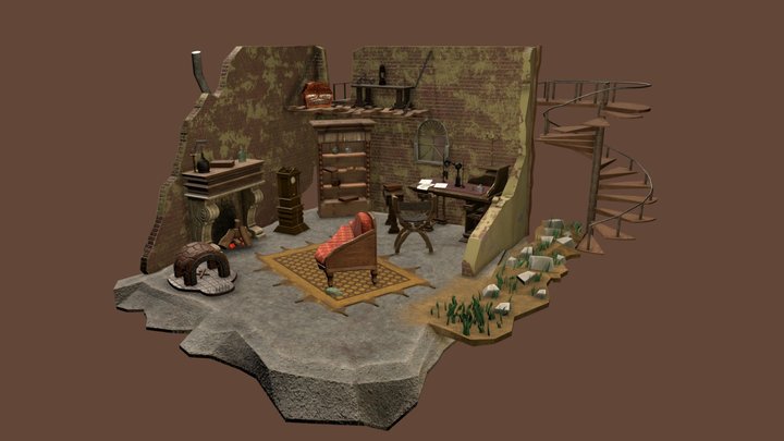 Old Abandoned Studio 3D Model