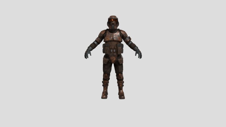 Geonosis clone scout trooper 3D Model
