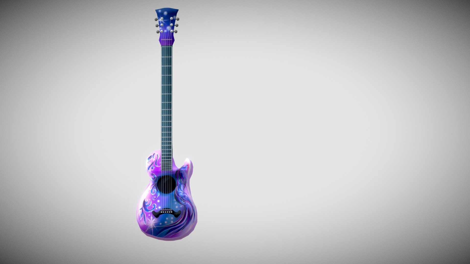 Phoe Guitar - 3D model by yukaartapplenana (@yukaart) [1c30ed4] - Sketchfab