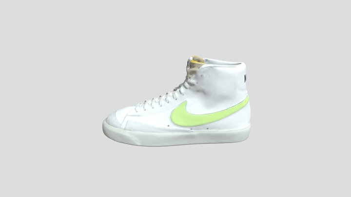 Nike Blazer Mid‘ 77 “Barely Volt” 白黄_CZ1055-108 3D Model