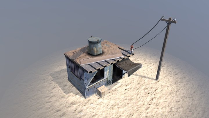 Post Apocalypse House 14 3D Model