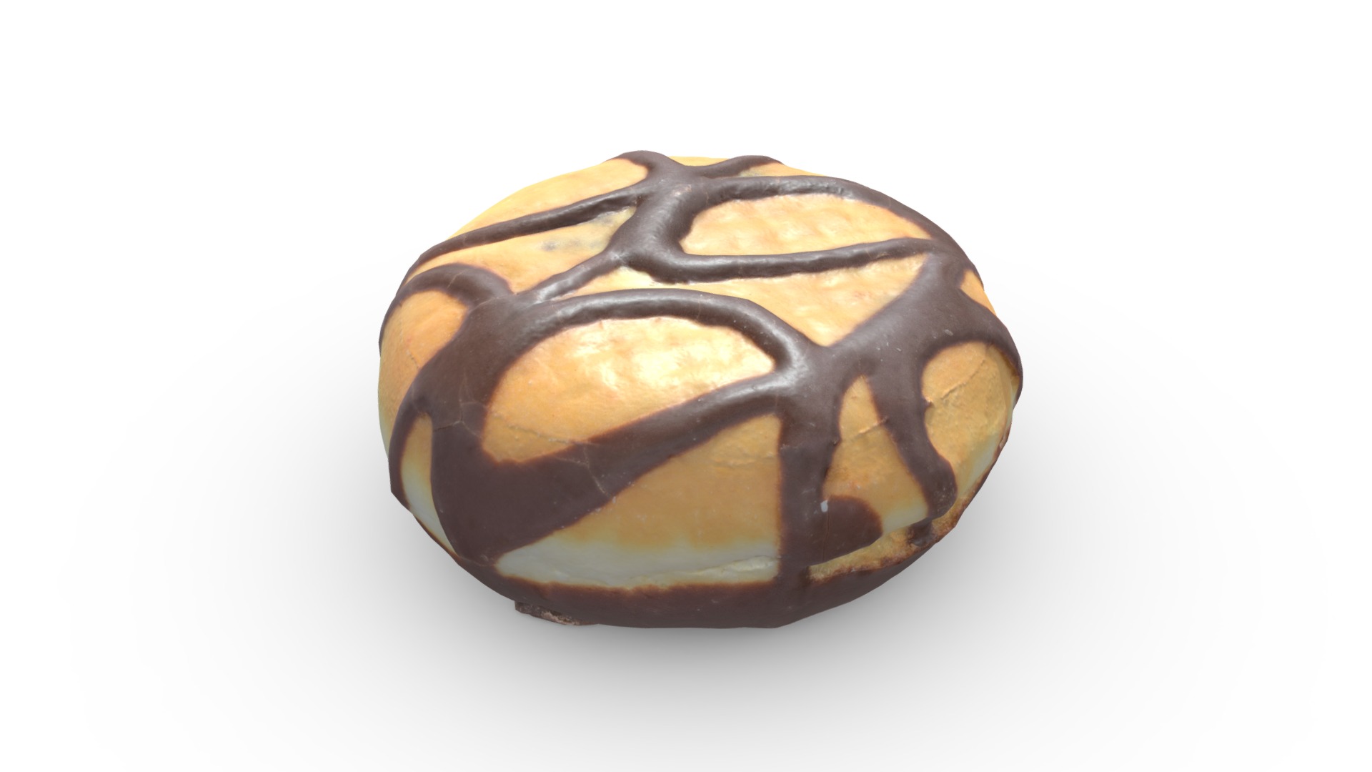 3D model Berlina Bun Scan - This is a 3D model of the Berlina Bun Scan. The 3D model is about a chocolate chip cookie.