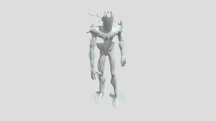 Tree-like humanoid creature 3D Model
