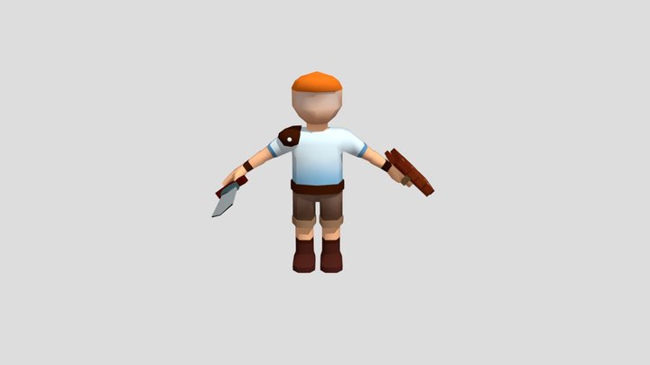 Blob Hero 3D Model