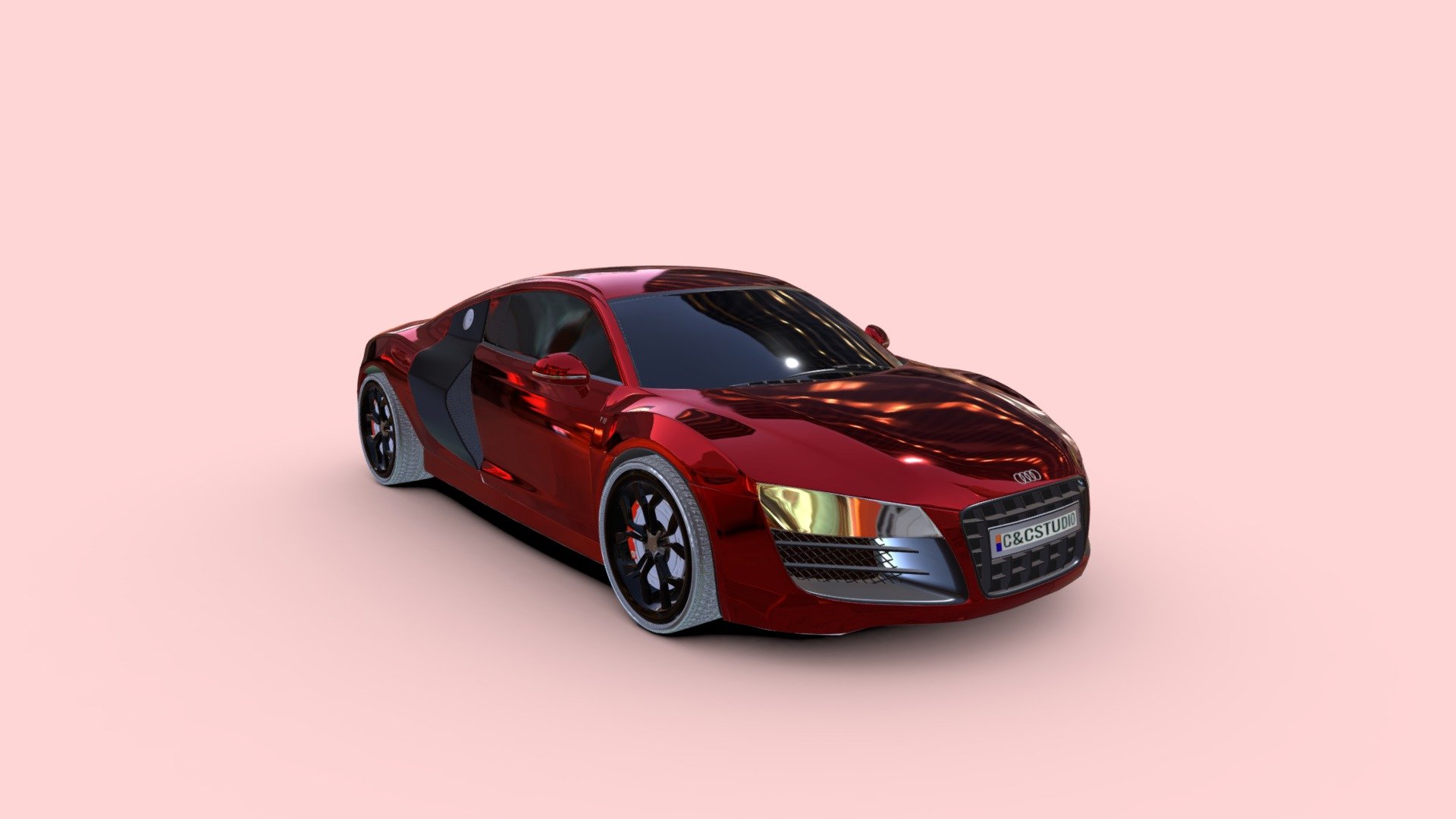 Audi R8 - Download Free 3D model by mohamed ouartassi ...