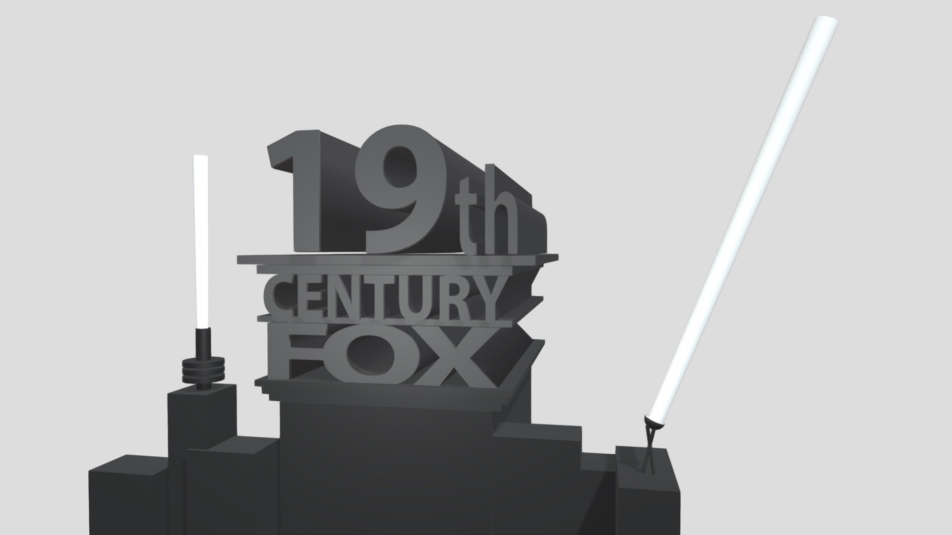 19th Century Fox Logo - Download Free 3D model by David Andjelkovic ...