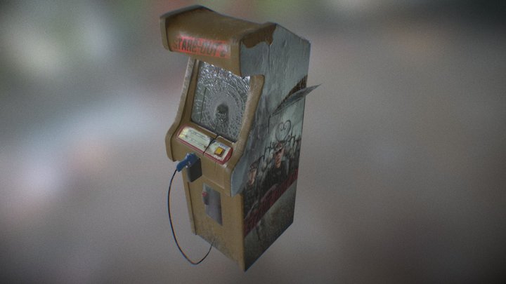 Rotten 90's Arcade Cabinet 3D Model