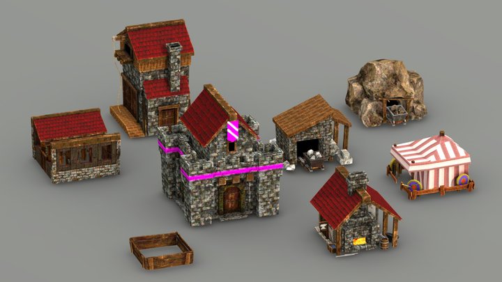 RTS Buildings 3D Model